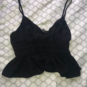 Black crop top